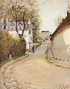 Alfred Sisley Rue de Princesse,Louveciennes painting